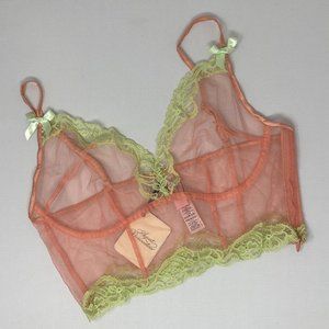 Agent Provocateur Heidi Melon Mint Crop Top AP2 Small NWT $165